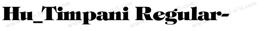 Hu_Timpani Regular字体转换